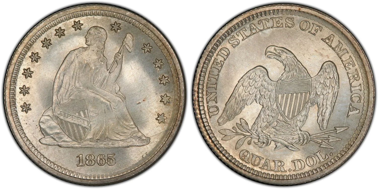 Medal Of Honor 1865 Quarter Worth 1865 Quarter (Regular Strike): Value Chart, Auction Price