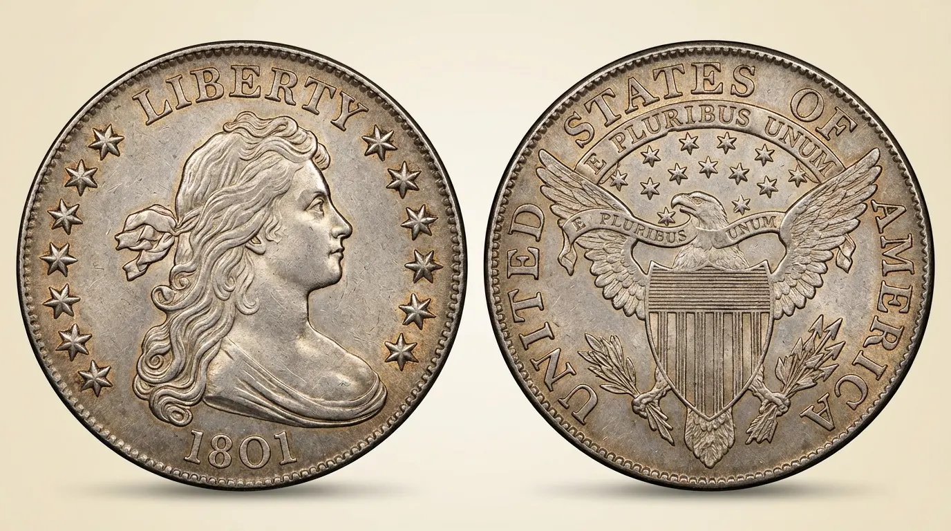 1801 Dollar Value: Mint Varieties, Rarity, And Current Prices - Coins Value