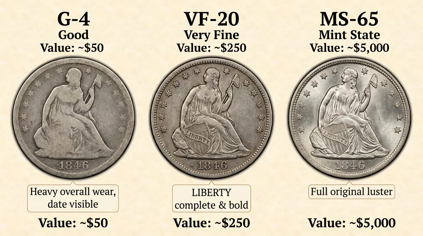 1846 Quarter Value: Mint Varieties, Rarity, And Current Prices - Coins ...