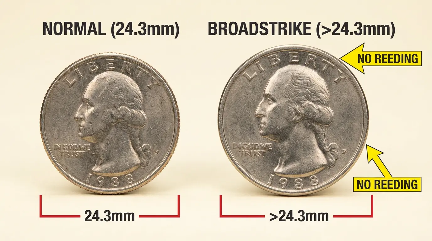 Quarters Without Ridges Chart 1988 Quarter Errors: Complete List, Values & Rare Varieties - Coins Value