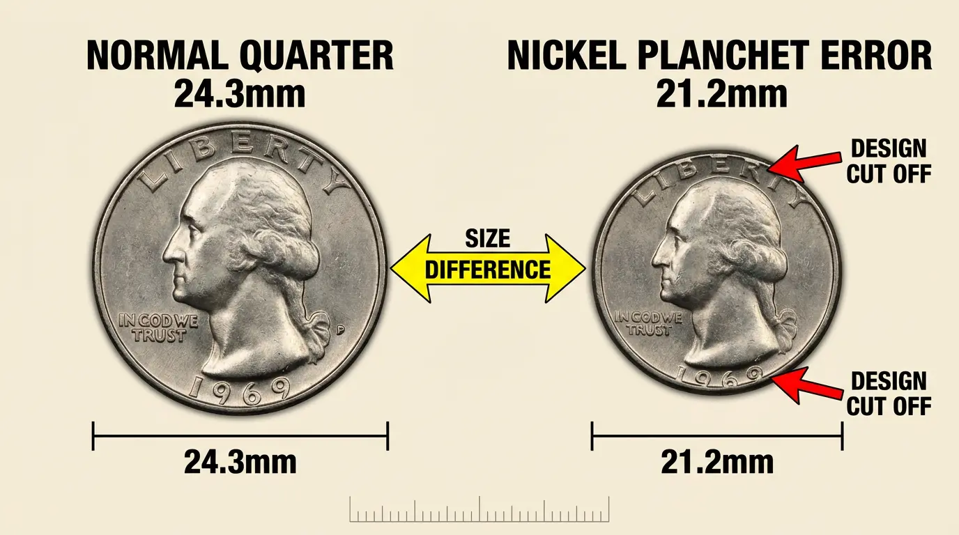 Normal Quarter 1969 Quarter Errors: Complete List, Values & Rare Varieties - Coins Value