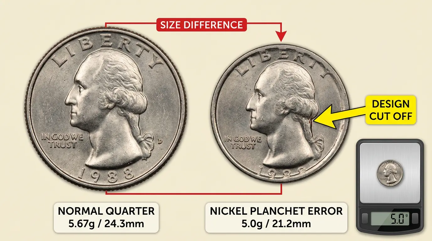 Normal Quarter 1988 Quarter Errors: Complete List, Values & Rare Varieties - Coins Value