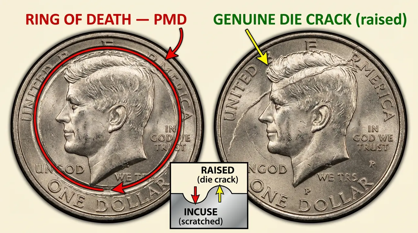 Coin Error Examples Dollar Coin Errors: Complete Guide To Valuable Error Dollars - Coins Value